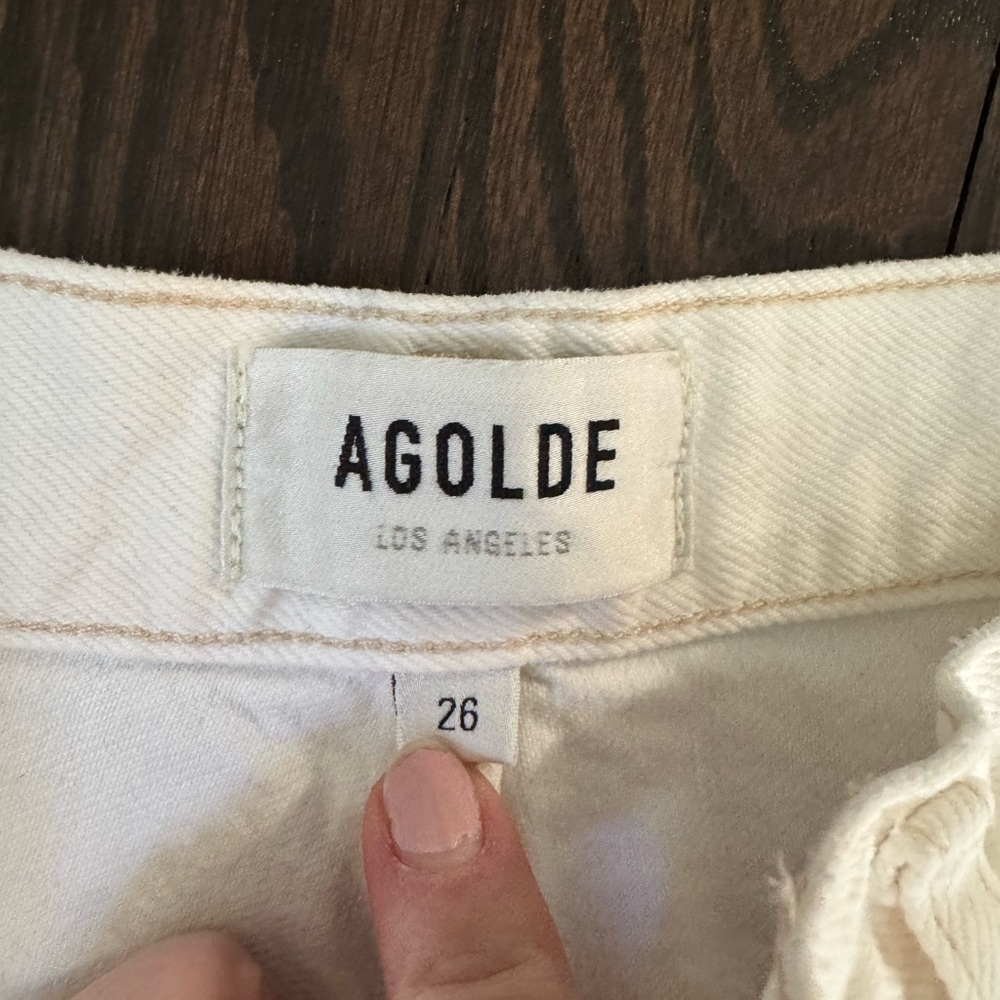 Agolde Riley High Rise Straight Crop - Picture 3 of 3
